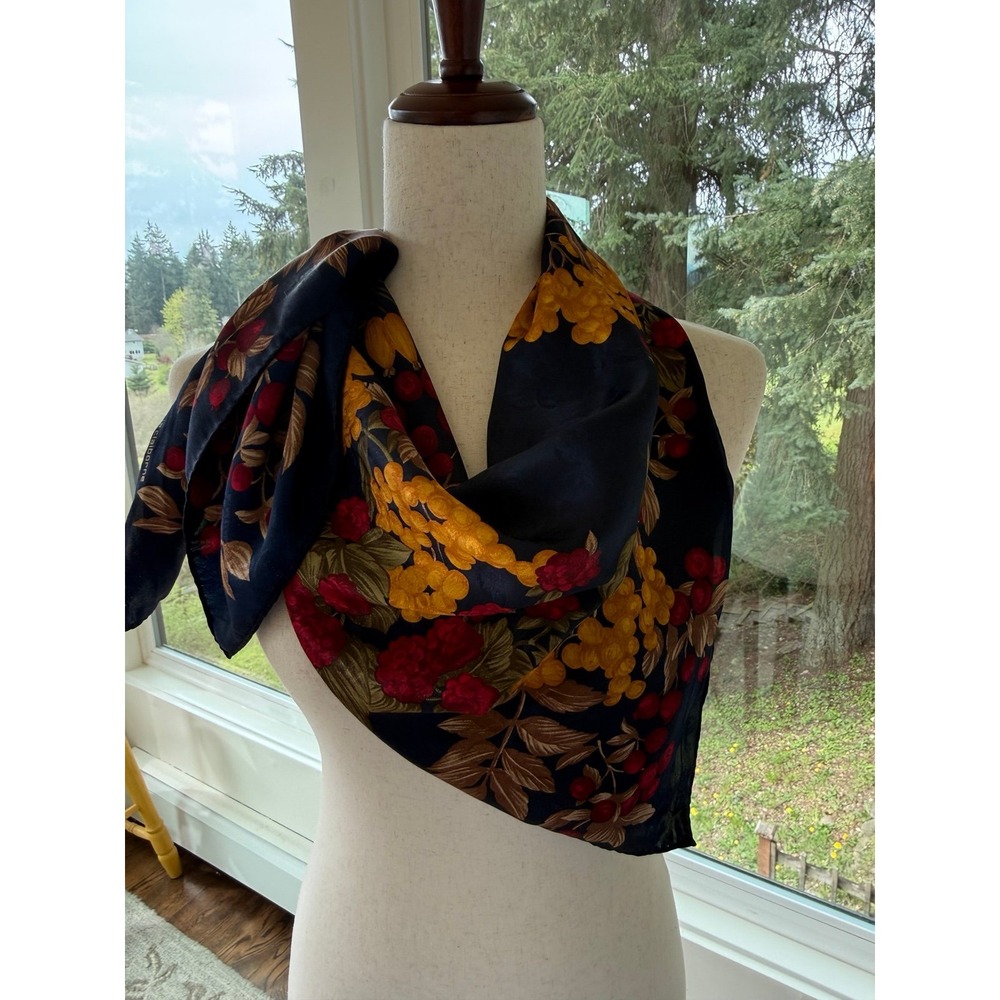 Large Liz Claiborne silk scarf